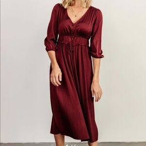 Baltic Born Gabriella Satin Midi Dress